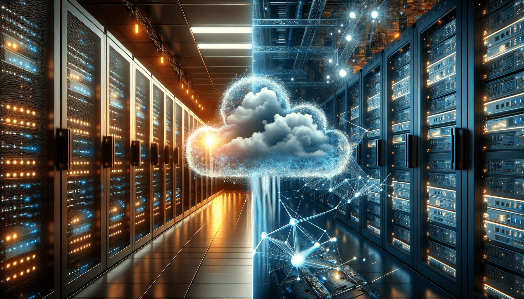 Local AI servers versus cloud AI infrastructure comparison visualization